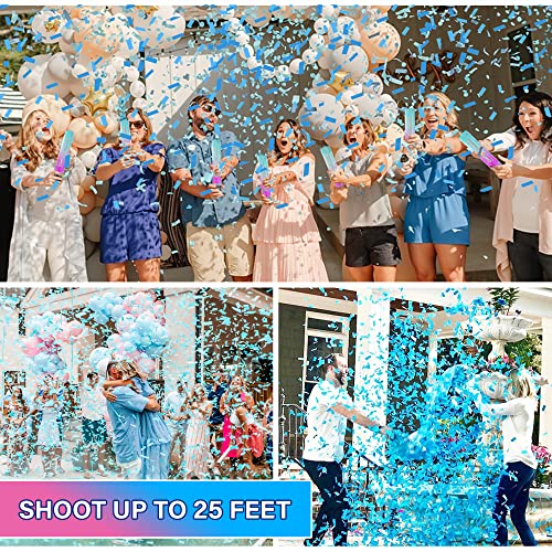 Trendy Buy GR002 Gender Reveal Blue Confetti Cannon [5 Pack] thumb #3