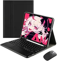 Capa Tablet + Teclado + Mouse Para iPad Pro 11 Polegadas (Preto, teclado de toque)