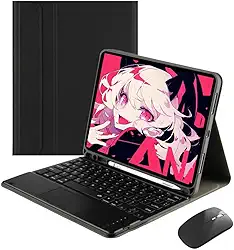 Capa Tablet + Teclado + Mouse Para iPad Pro 11 Polegadas (Preto, teclado de toque)