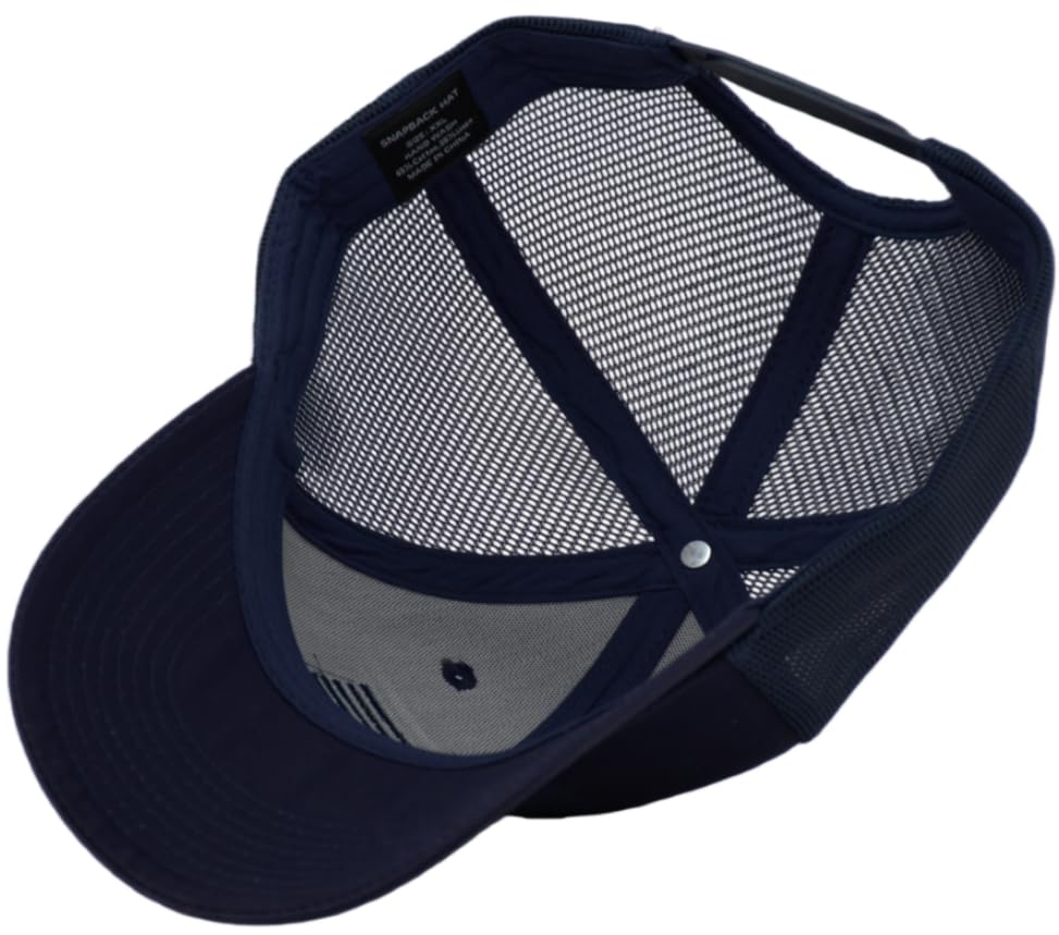 Image of American Flag Trucker Cap, Regular & XL-3XL, Big Head Snapback Patriotic Baseball Hat (Up to Size 8)