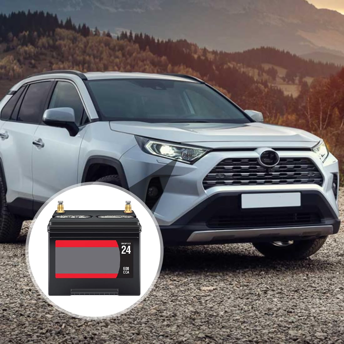 2 Pezzi Adattatore Poli Batteria,Adattatori per Batteria in Ottone M8,Positivo Negativo Adattatori per Batteria, Terminale della Batteria per Auto con Filettatura Esterna