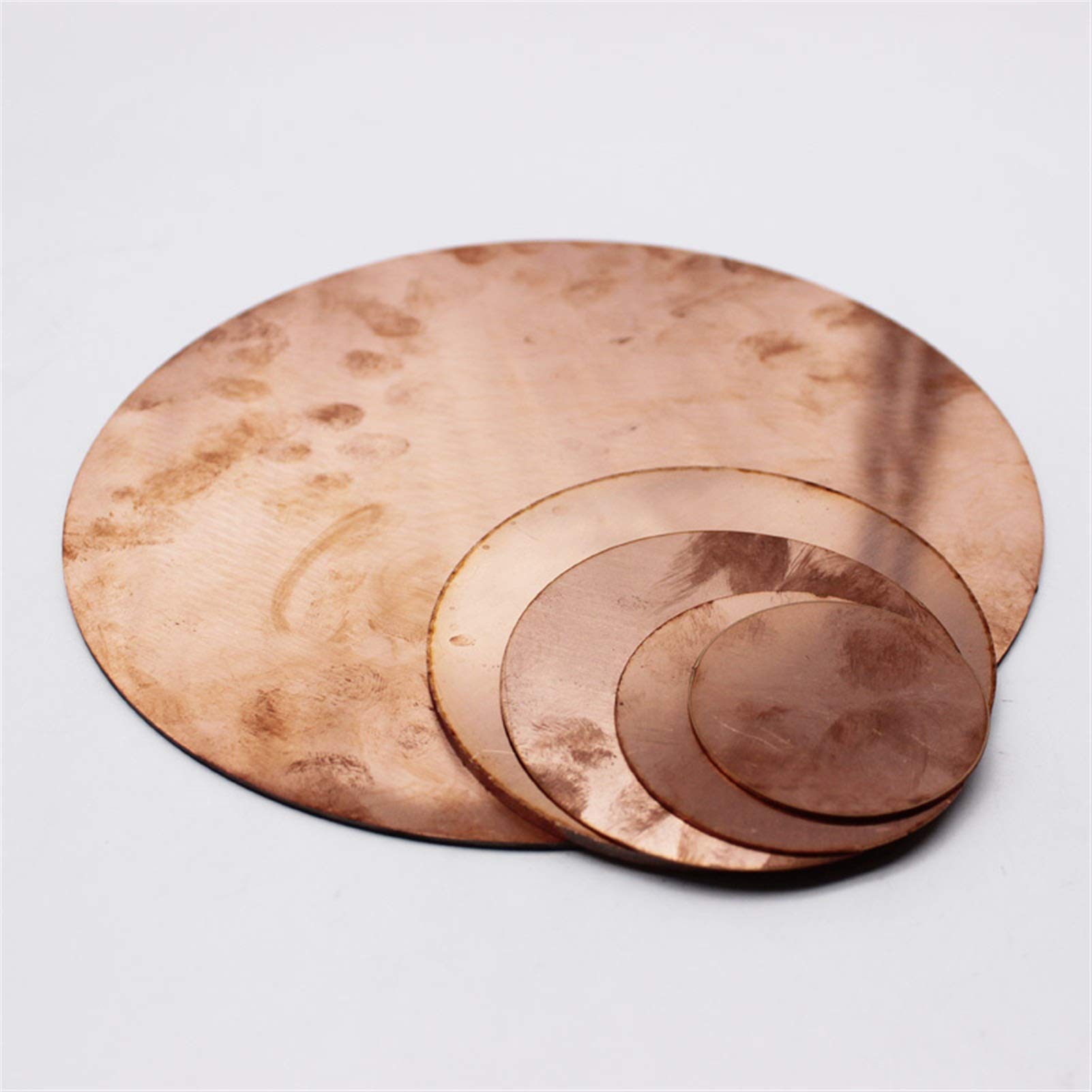 Lnanqing-Cinta Cobre soldar Pure 99.5% Redondo Redondo Placa DE Cobre ELECTRODO Hoja DE PLATABLE, Alto Aislamiento y Seguridad (Specification : 150x2mm 1pc)
