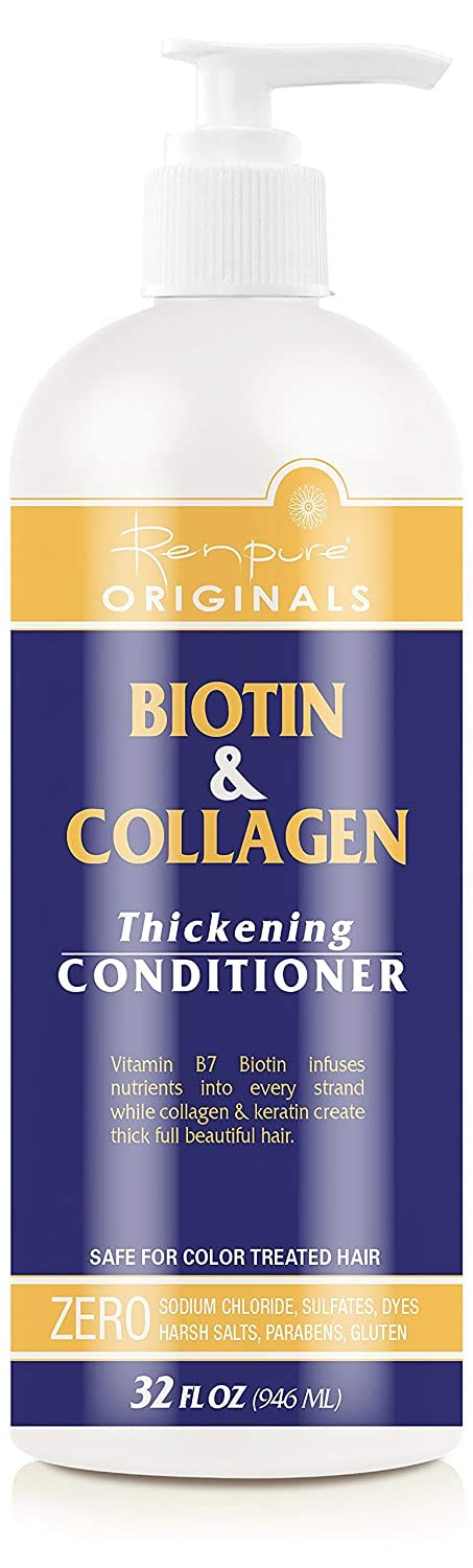 RENPUREBiotin and Collagen Conditioner, 32 Ounce