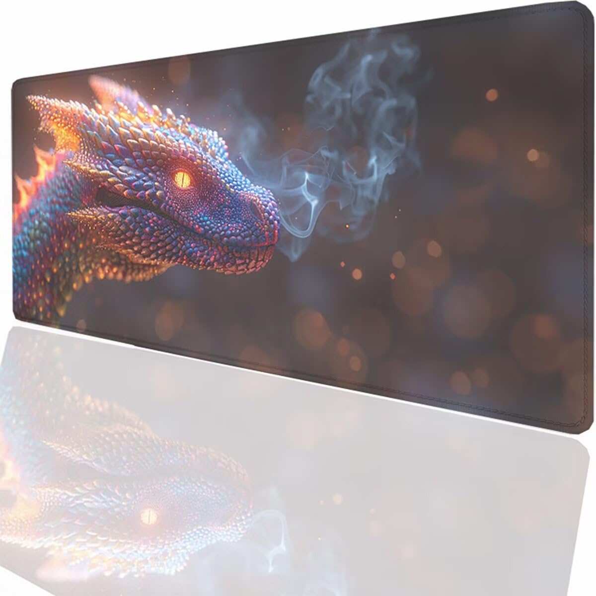 Tappetino per Mouse Gaming XXL 1200x600x3mm– Ufficio Mousepad Grande – Migliora la Velocità e la Precisione Tenuta Stabile Sottomano per Ufficio e Casa Accessori Scrivania Drago PjY11059 N-U