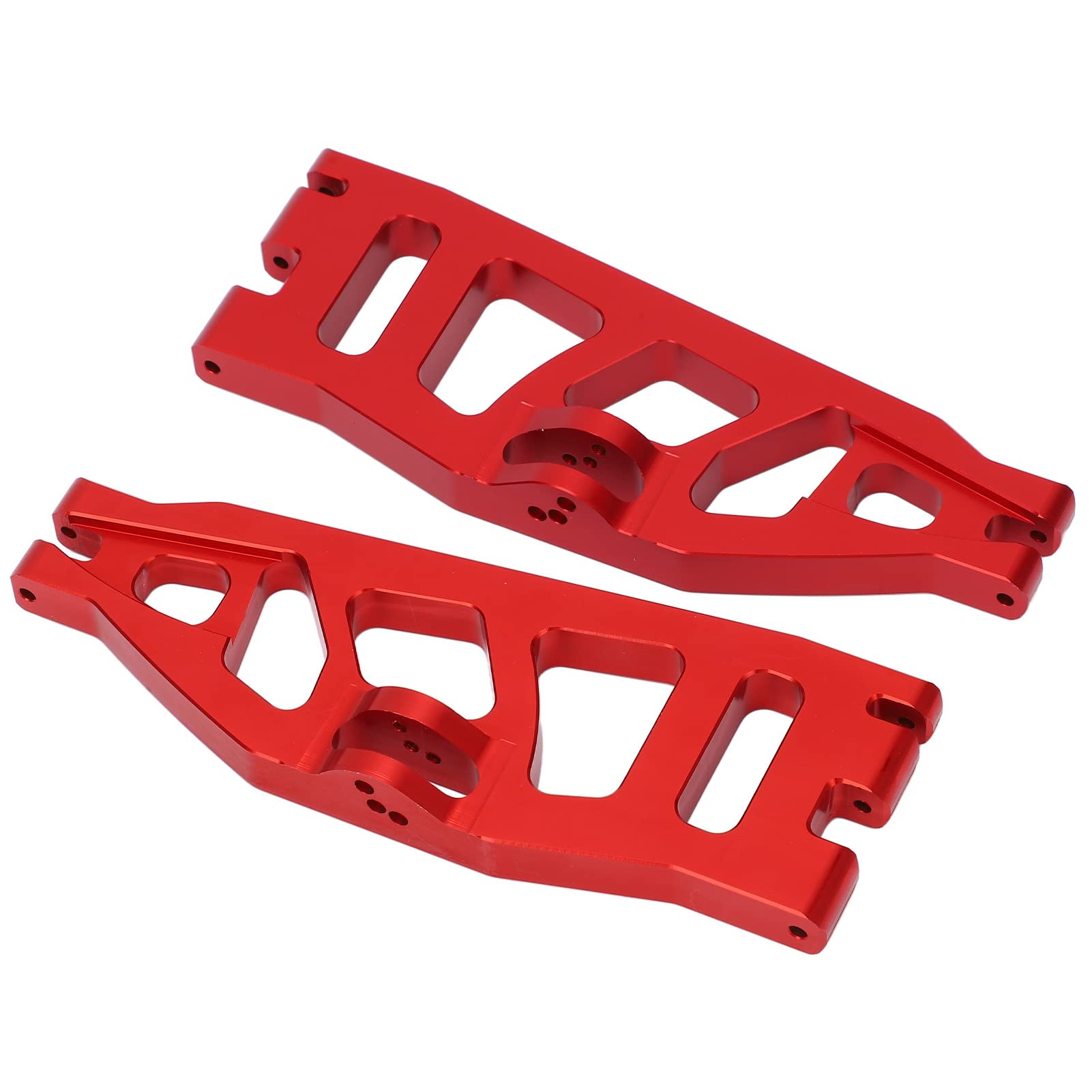 Brazo oscilante trasero de coche RC, aleación de aluminio, peso ligero, para, trituradora, coche RC 1/6 (Roja)
