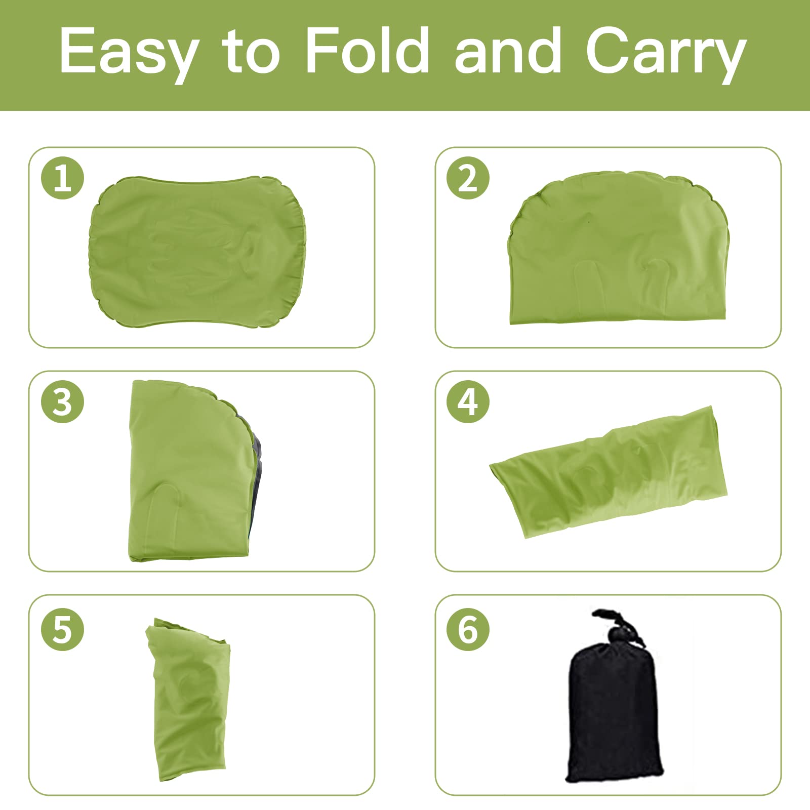 Oreiller De Camping Gonflable Imperméable Léger Et Confortable Pour