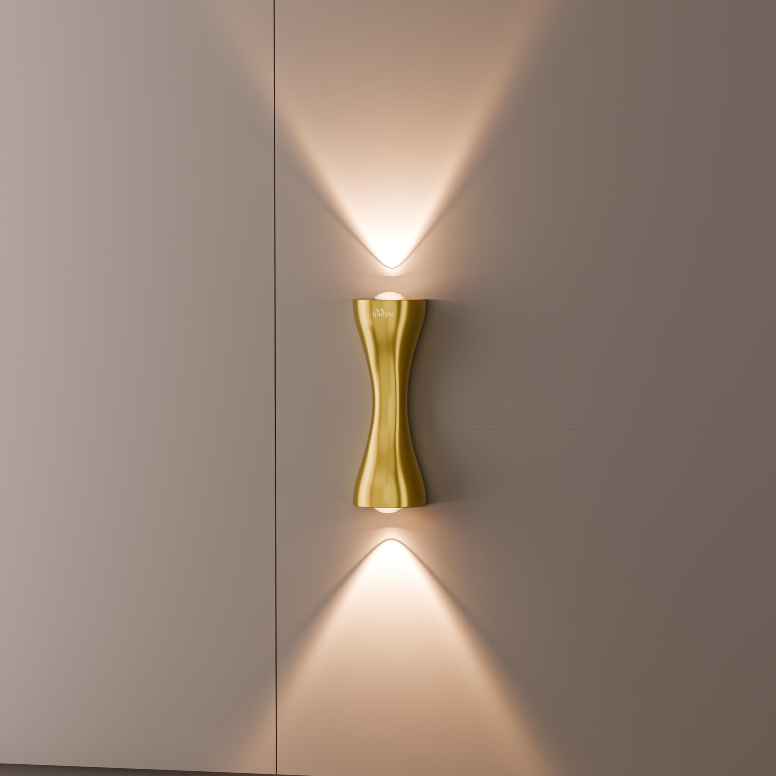 Murphy Golden Axis 6W LED Up Down Wall Light | Warm White | Premium Gold Finish | Aluminium Body | Decorative Indoor Wall Lamp | 2 Year Warranty | Pack of 1-image-40