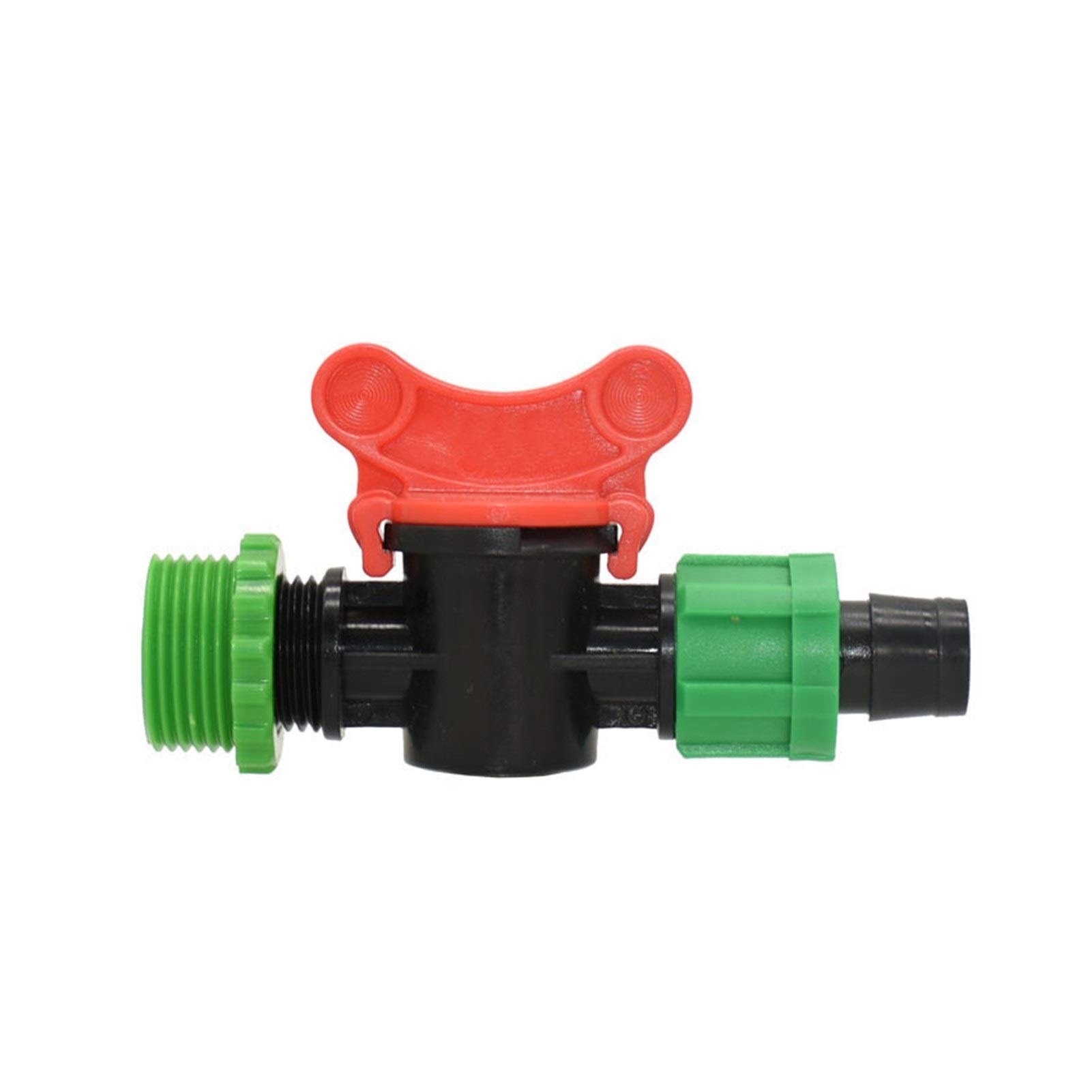 Zraszacz do nawadniania trawnika Męska Nici 1/2 3/4 do16mm Drip nawadnianie z kary złączem Złącze Nakrętki Kran ogrodowy Zawór nawadniający Nawadnianie Szklarnia 20 sztuk (Color : B)