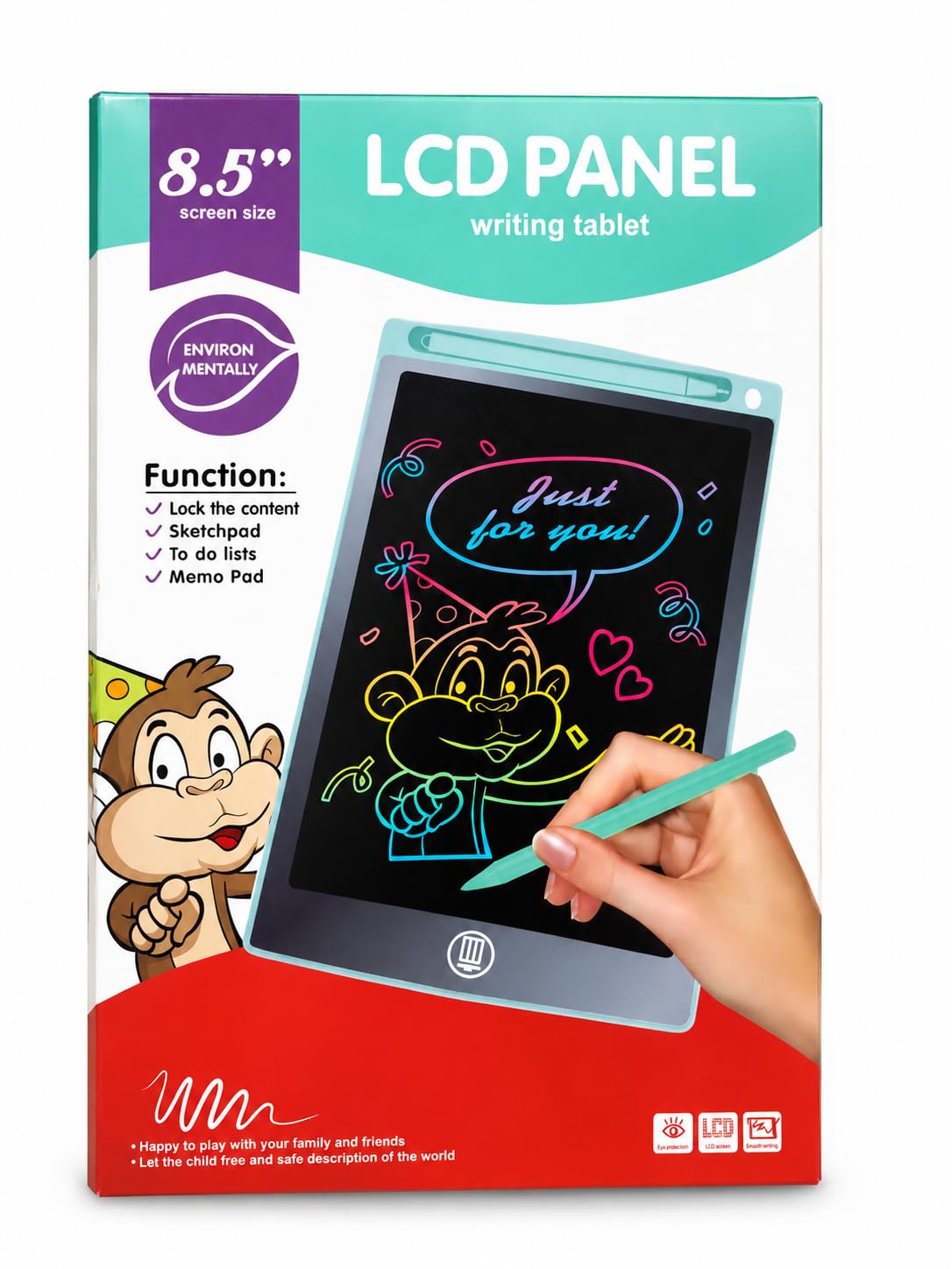 8.5 Inch LCD Writing Tablet for Kids and Adults Reusable Digital Drawing Pad with Stylus Pen Erasable Writing Board for Notes Doodles Sketching to Do Lists and Memo-picture-40