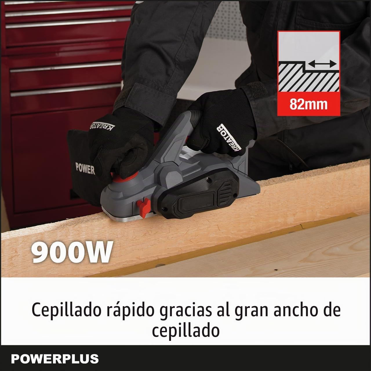 PowerPlus POWE80030 - Cepillo Eléctrico 900W