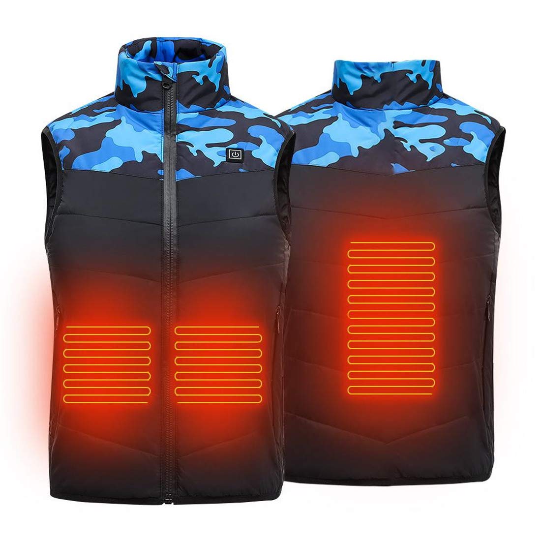 Gilet thermique enfant rose 160 cm veste de chauffage électrique