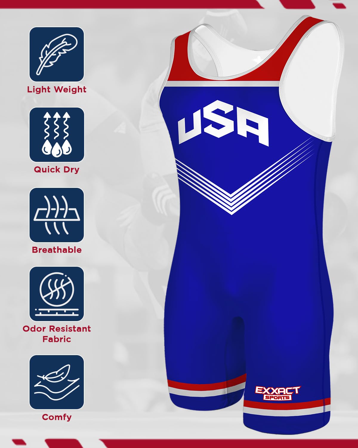 Snapklik.com : Exxact Sports Sublimated Wrestling Singlet For MMA ...