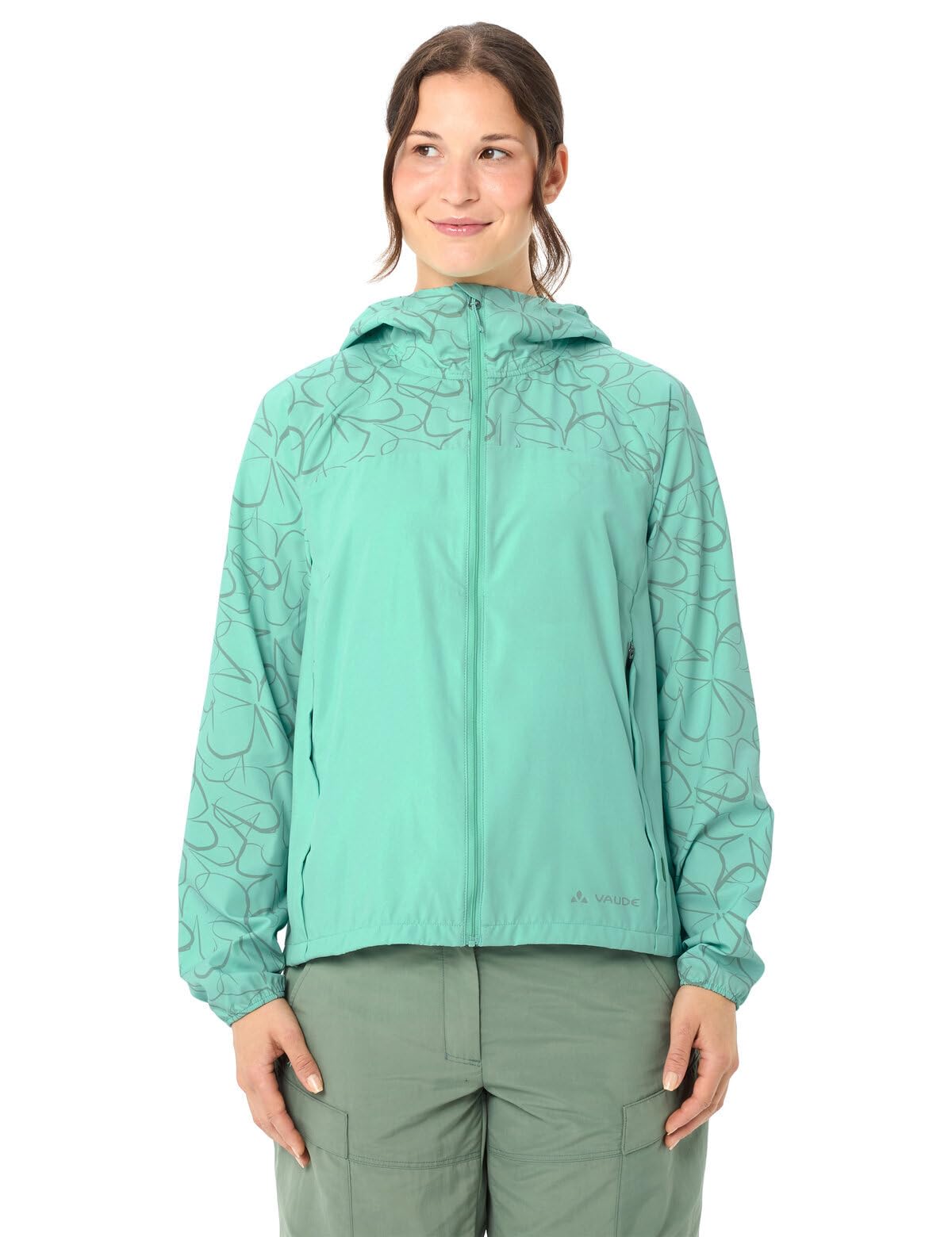 VAUDE Windjacke atmungsaktiv wasserabweisend recyceltes Polyester