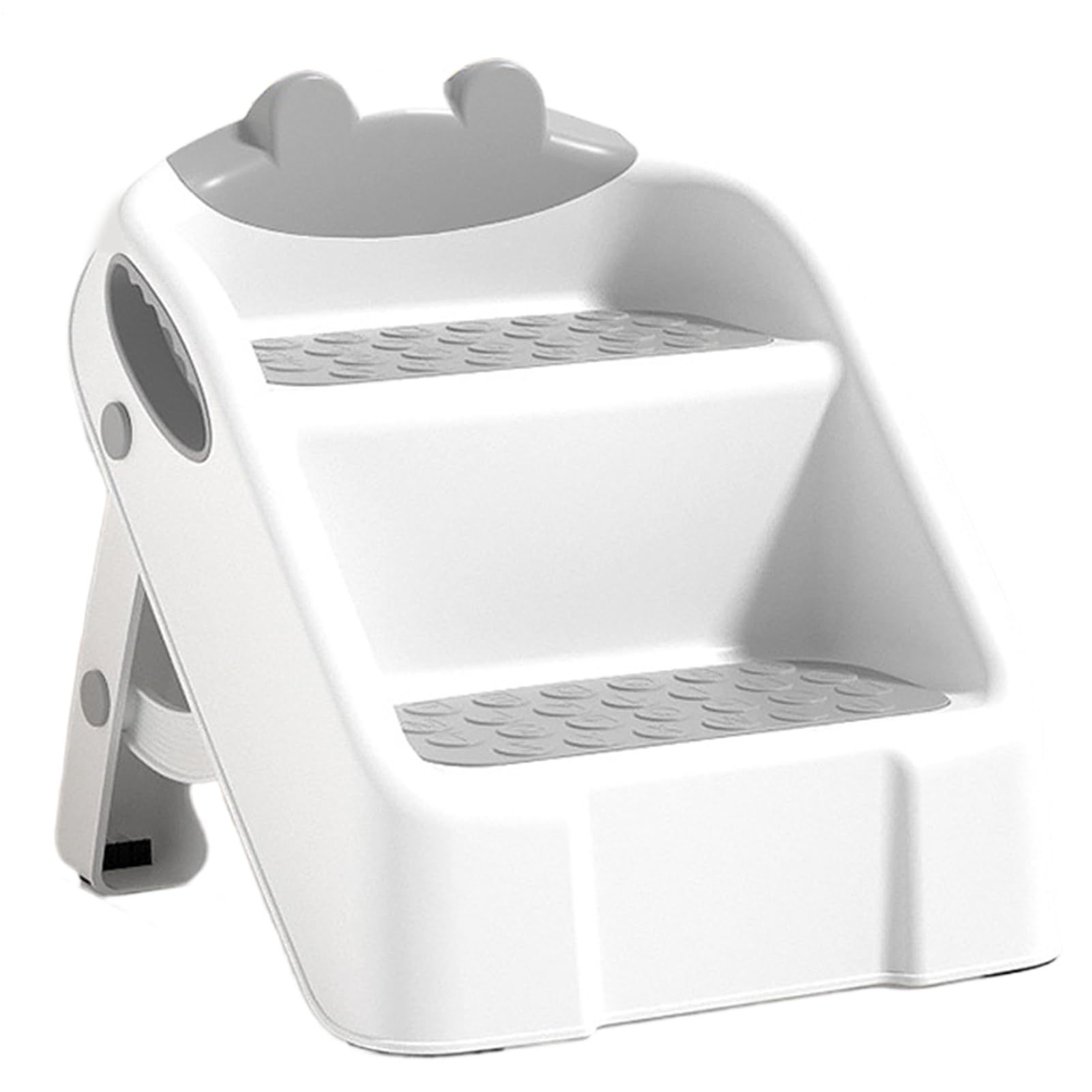 Taburete Escalón Infantil Escalera de Seguridad Lavado Fácil de Manos | Taburete Escalón 2 Niveles Plegable Ligero Para Niños Inodoro, Lavabo, Dormitorio, Encimera