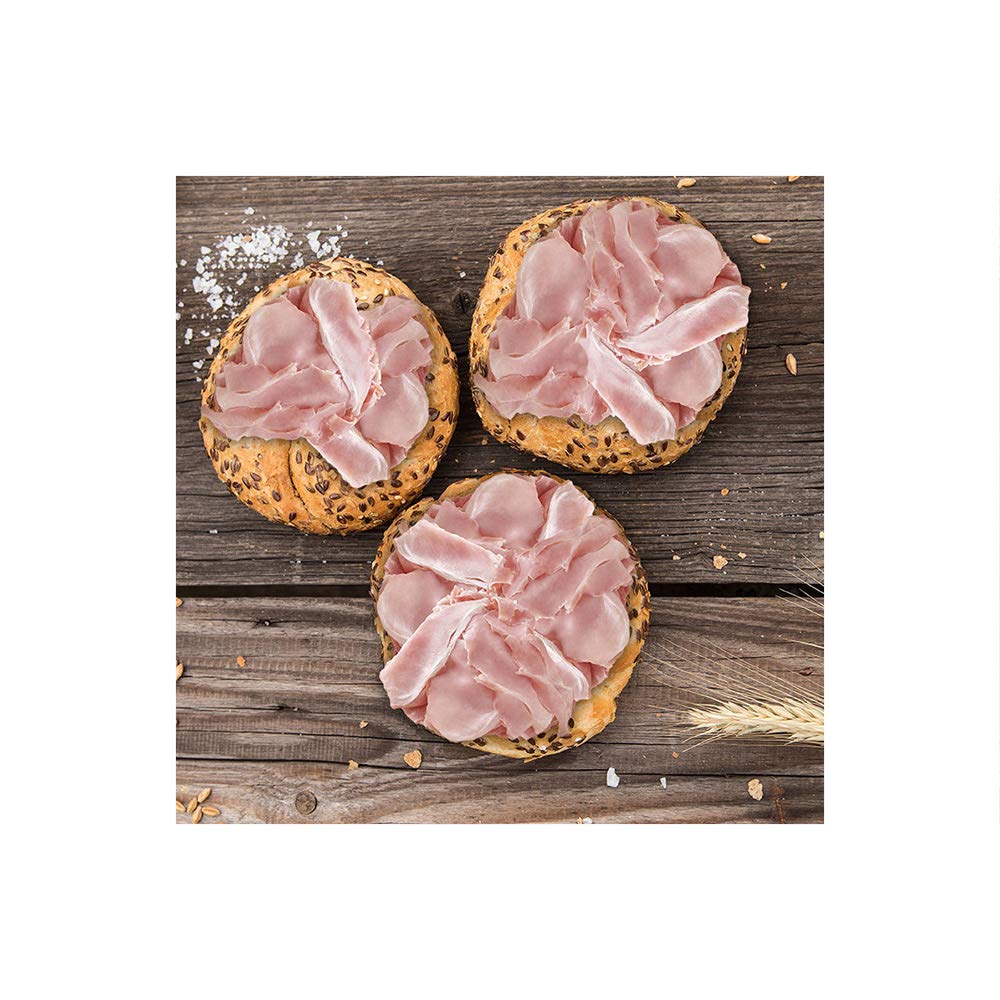 Prosciutto Cotto Praga, metà, gusto leggermente affumicato, Salumi Pasini, 3.9 kg