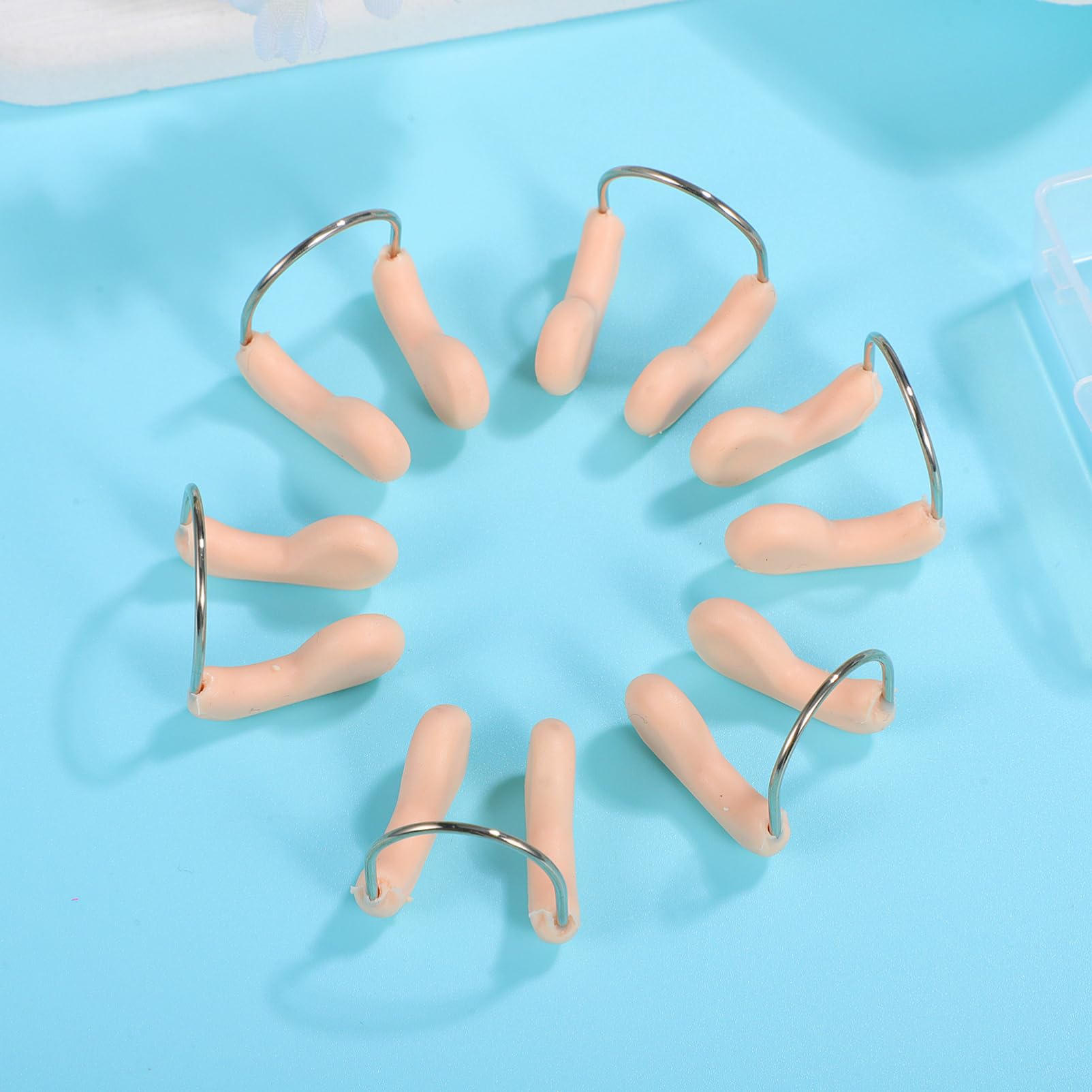 Toyvian Nasello da Nuoto Nuotatori Tipo Clip di Protezione del Naso Nasale Protettore Pincher Naso per Il Nuoto Stringinaso Impermeabile Nasello Nuoto Beige