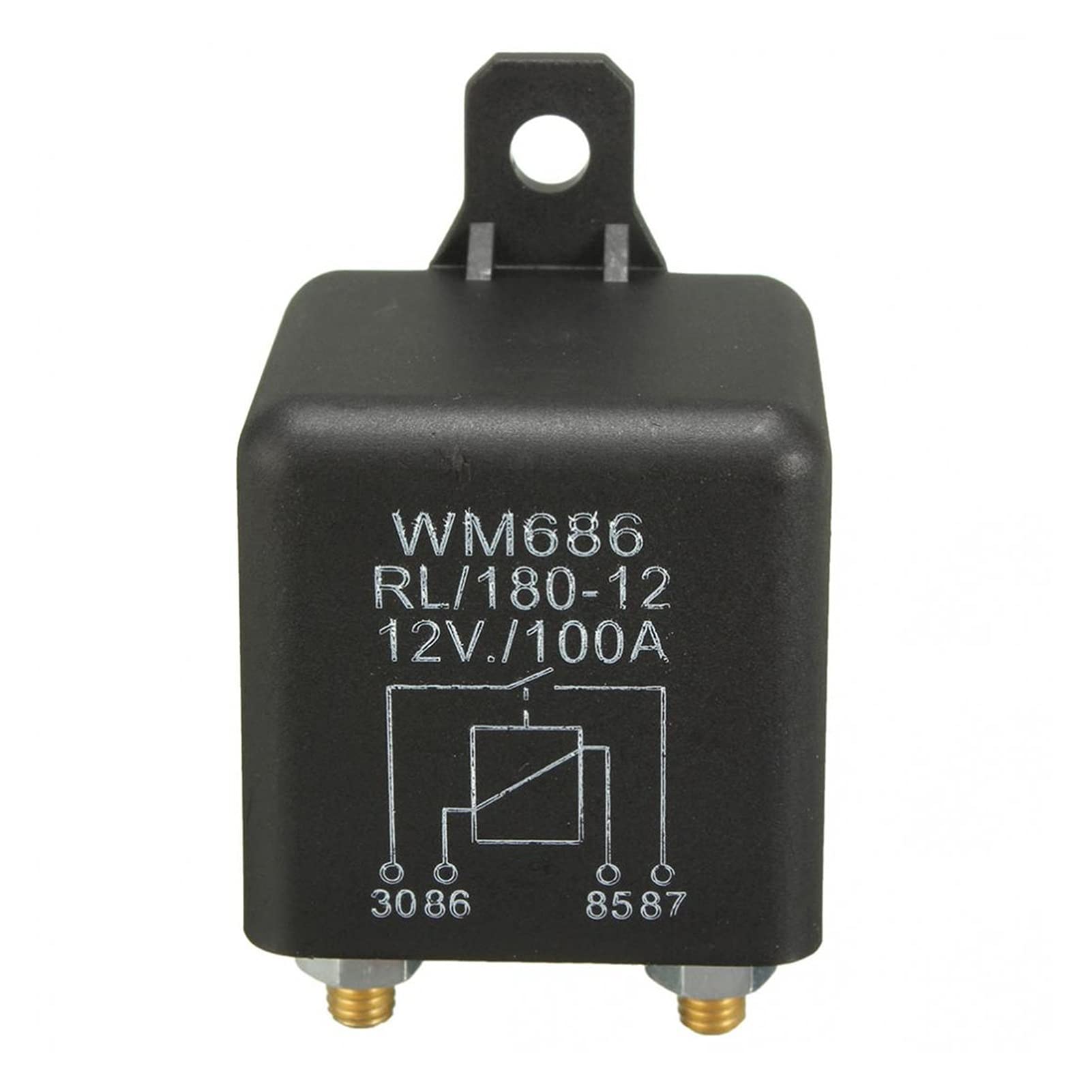 Parti di ricambio 1PC 12V 100Amp 4 Pin Heavy Duty ON Off Relè di carica split for interruttore automobilistico con set di prese for cablaggio WM686 RL/180-12