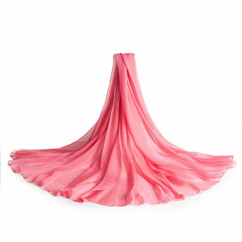 Foulards en Soie de Soie Femmes Couleur Unie Foulards en Soie Soleil Châle Serviette de Plage,G