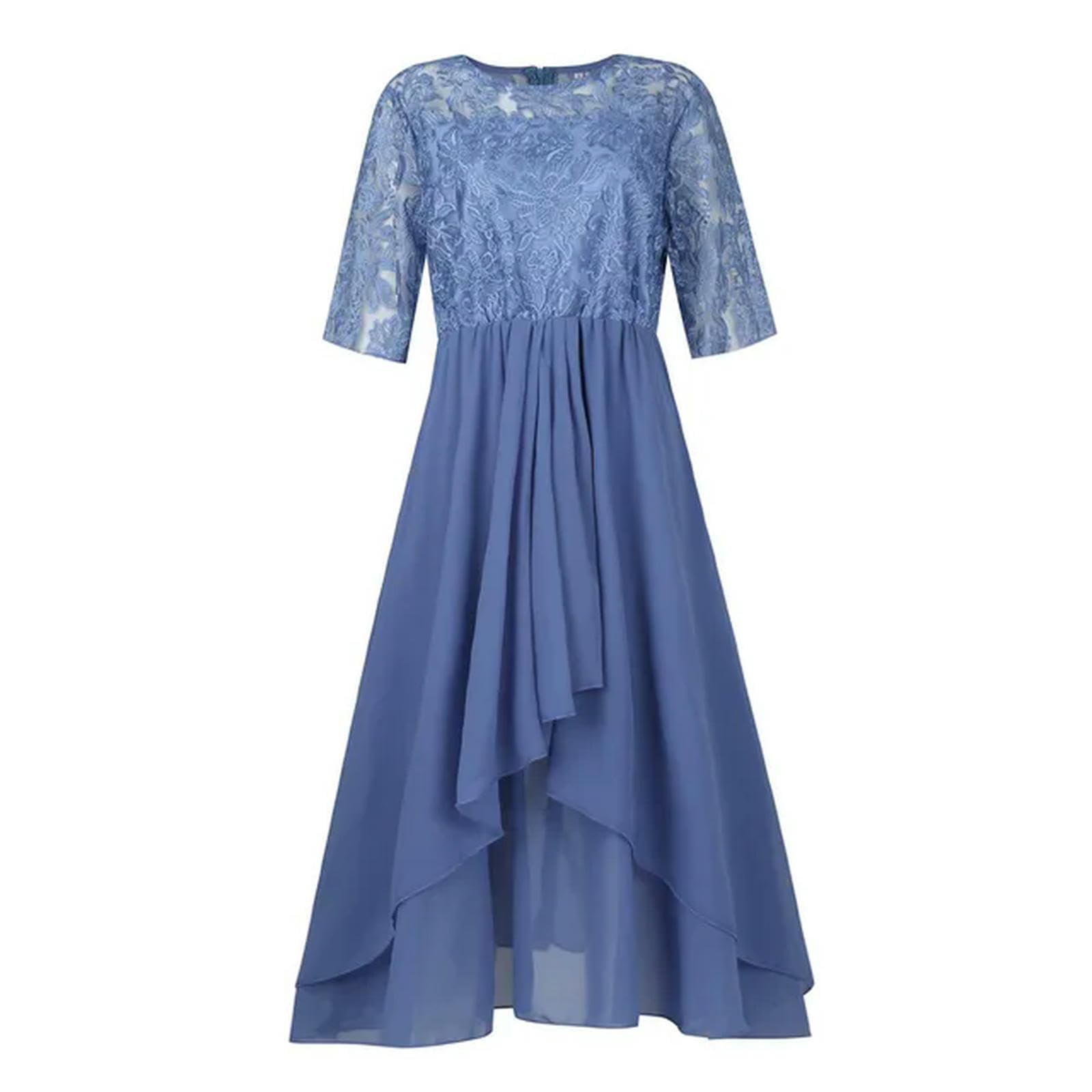 Robe fluide à volants élégante pour un style estival raffiné