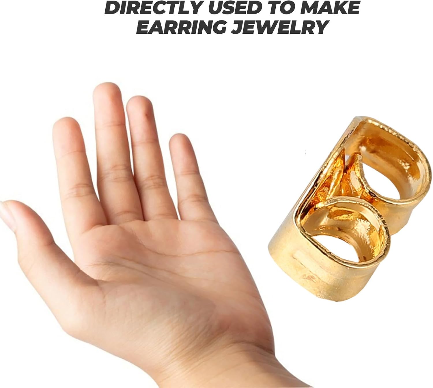 Earring Backs Golden Stainless Steel 200pcs for DIY Jewelry Making image 4