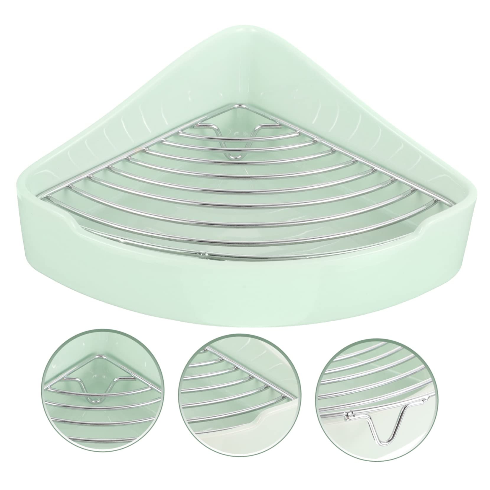 Vaschetta per Conigli Angolare in Ceramica Resistente alla Ruggine Rivestimento Smaltato ed Esterno, Toilette a Forma Triangolare per Conigli e Criceti da Uso Domestico