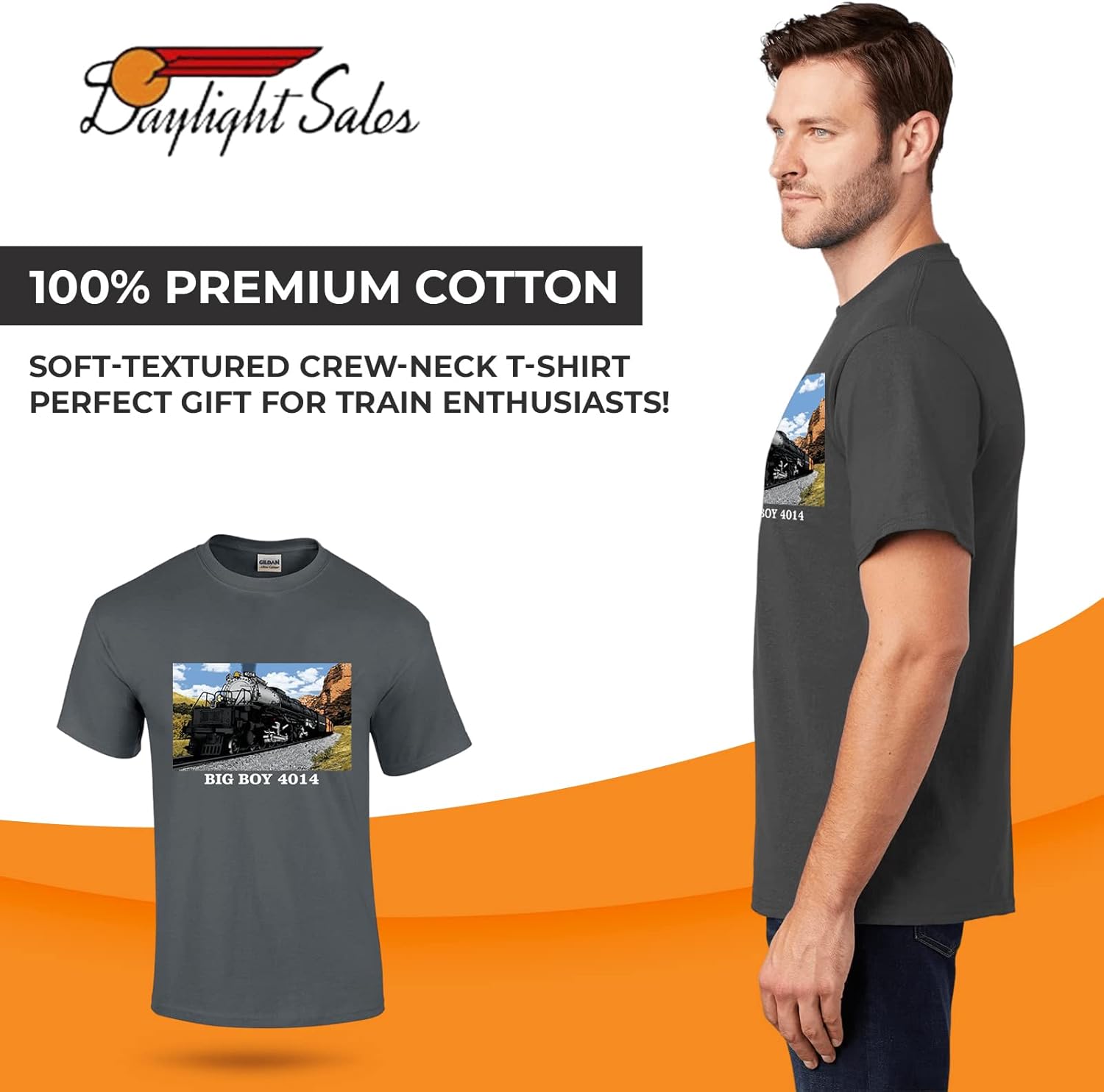 Union Pacific Big Boy 4014 in Utah: Railroad Enthusiast's Ultimate Statement Tee [110] - Image 4