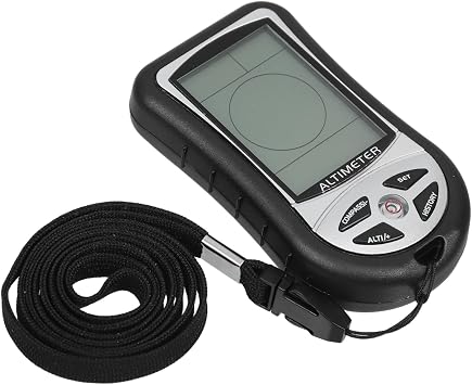 Digital Compass Barometer Compact Hiking Gear for Boys and Girls Adults Outdoor Adventure Black