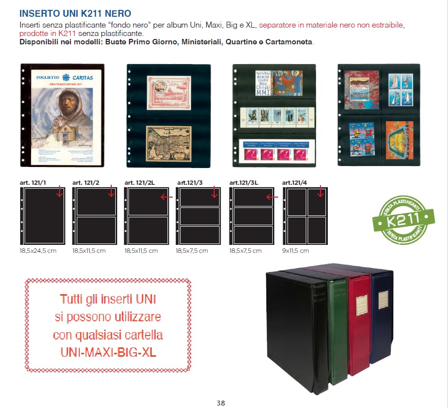 Raccoglitore MasterPhil XL completo di Custodia (VUOTO) Art.189 per fogli UNI