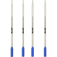 Cross Ballpoint Pen Refill Bundle Blue, Medium Tip 4-Pack 2 Items