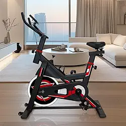 Bicicleta Ergométrica Spinning 5kg Volante Estofado PU com Monitor
