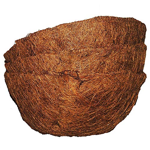 hinffinity Coco Liner Coco Fiber Liner Replacement, Wall Planter Liner Hanging Basket Liner for Hanging Paniers & Garden Wall Troughs Flower Pot Coconut Mat Fiber Cover
