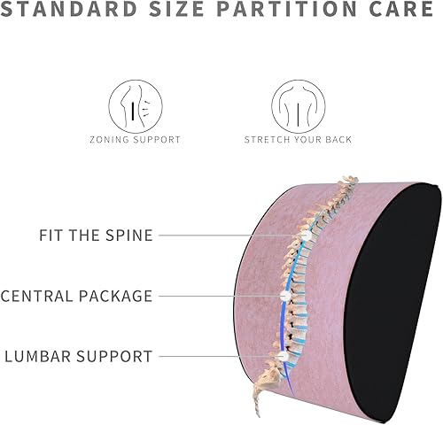 Miniatura 2 de Lumbar Support Pillow Memory Foam Cushion for Back Pain Relief Lmprove Your Sitting Posture Suitable for Car Seat Office Chair Sofa Recliner