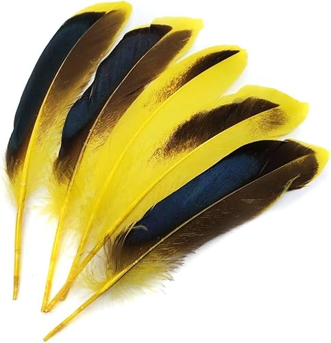 Miniatura 4 de 100 hermosas plumas de pato de malardo azul para manualidades, aretes colgantes, decoración de atrapasueños