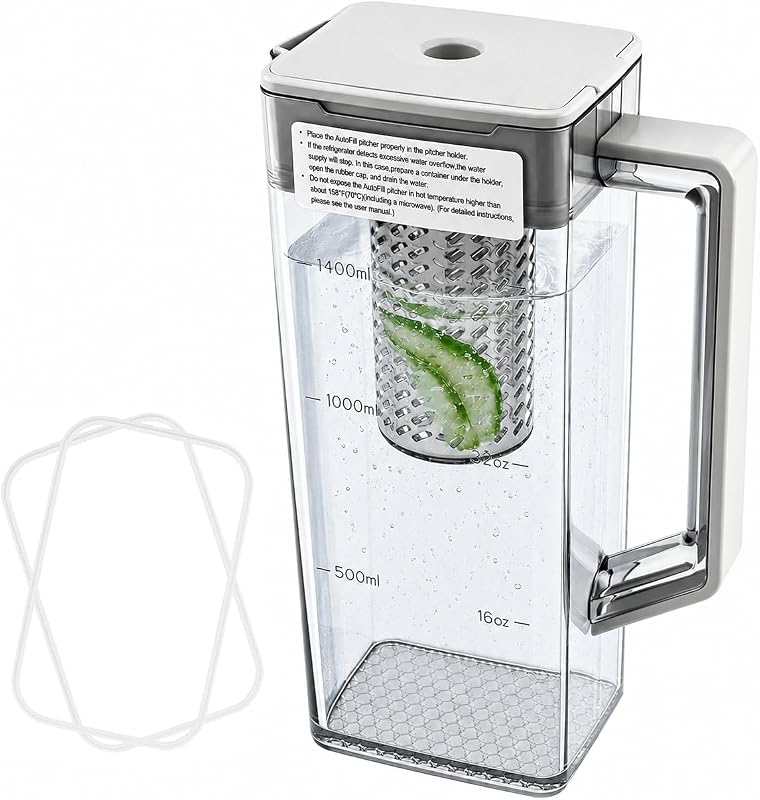 DA97-21261B Water Pitcher Assembly Replacement for samsung Refrigerator | RF29A9671SR, RF29A9071SR, RF29A9771SR, etc. Replacement DA97-21261E, Includes 2 Spare Sealing Rings, No-Leak, 1-Year Warranty