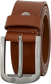 Cinturón de piel para hombre, color marrón