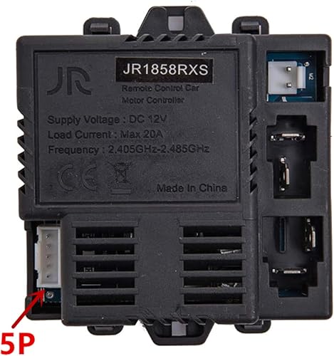 Miniatura 2 de JR1858RXS 5P Niños Powered Ride on Car 2.4G Bluetooth Control remoto y receptor Kit Controlador Caja de Control Accesorios para Niños Eléctrico Ride