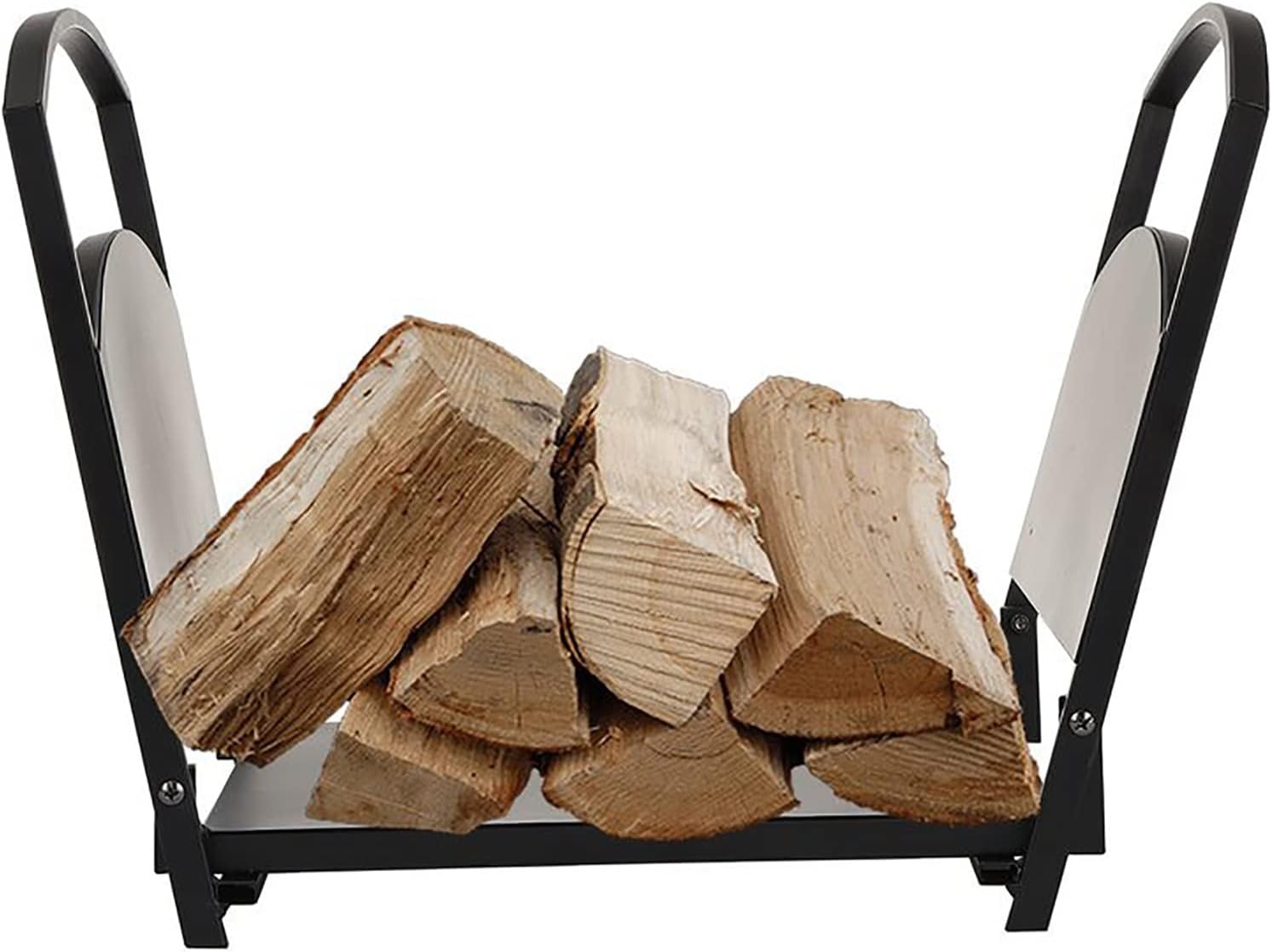 Firewood Rack Firewood Racks Firewood Storage for Fireplace, Rust Resistant Metal Wood Stacker, 13.8X11.8X13.8Inch Logs Storage Stand for Patio, Easy to Assembl