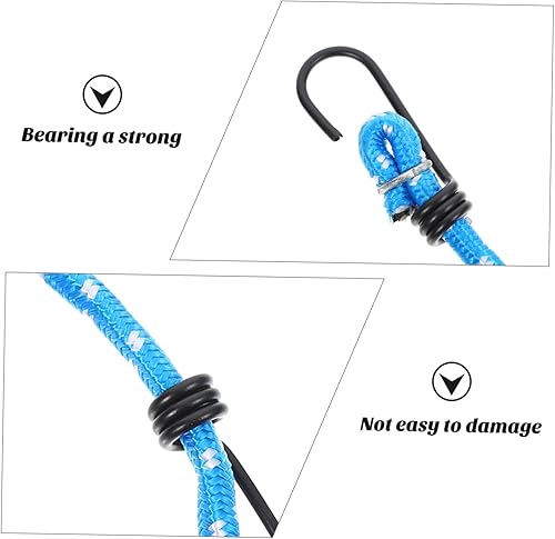 Miniatura 2 de Kisangel Cuerda retráctil para equipaje, 9 unidades, correas de equipaje, cuerdas de goma para bicicletas, cuerda de encuadernación para bicicleta,