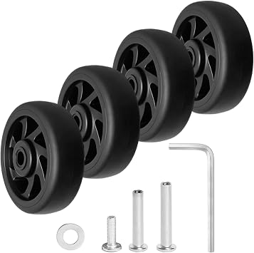 Luggage Wheels Replacement Kit 50mm Suitcase Wheels 4-Pack SW-68