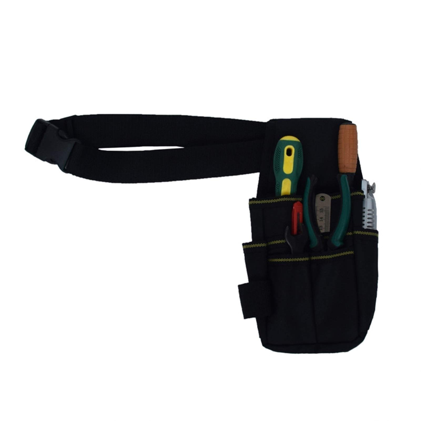 Bolsa para cinturón de herramientas negra 25,5x12,5x3cm | Con cinturón ajustable