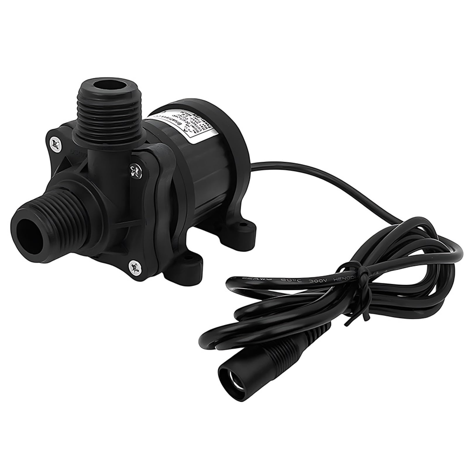 Bomba de circulación de refrigeración por agua silenciosa pequeña DC12/24V G1/2 pulgadas, motor sin escobillas, bomba sumergible hidropónica IP68 (EU_1240)