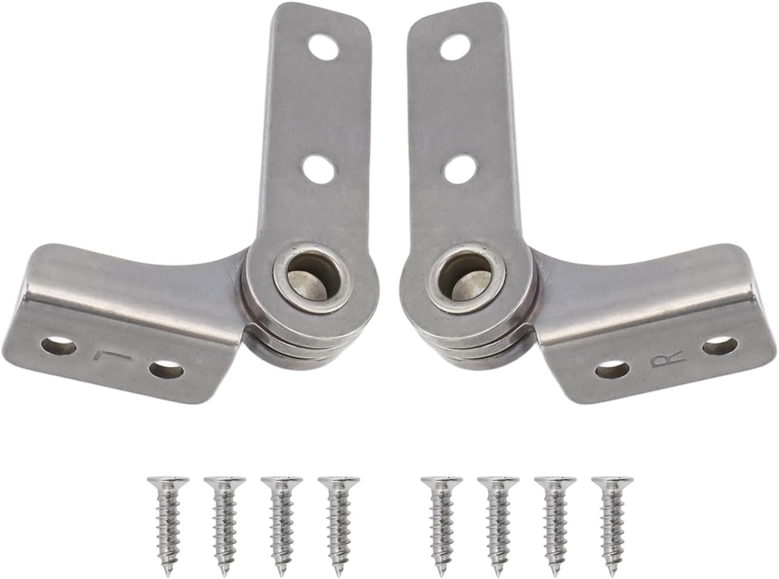 2.0 N.M Torque Shaft Hinge Small Metal Damper, Flip Hinge with Adjustable and Damping, Locking Hinges Use for Folding Table, Windows, Doors, Wardrobe, Cabinets (1 Pair L+R，L-Shaped, 3.0 N.M)