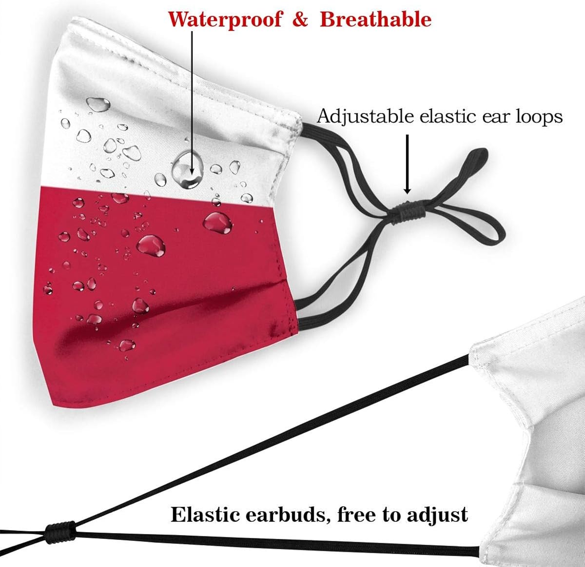 Aeiniweraabbcc XGATML a Doomfist Texas Flag Dust Washable Reusable Filter and Reusable Mouth Windproof Warm Cotton Face