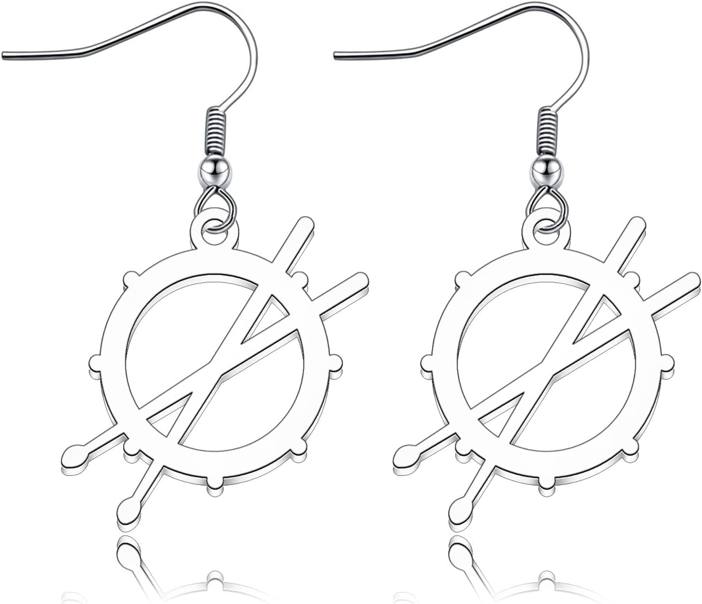 Drum Earrings Necklace Drummer Gift Musician Jewelry Music Lovers Gift Drum Player Band Gifts Music Musician Birthday Gift