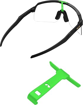 Metallic Replacement Wicket for Oakley Sutro Lite OO9463/Sutro Lite AF OO9463A/Sutro Lite Sweep OO9465/Sutro Lite Sweep OO9465 Vented Sunglasses - Light Green