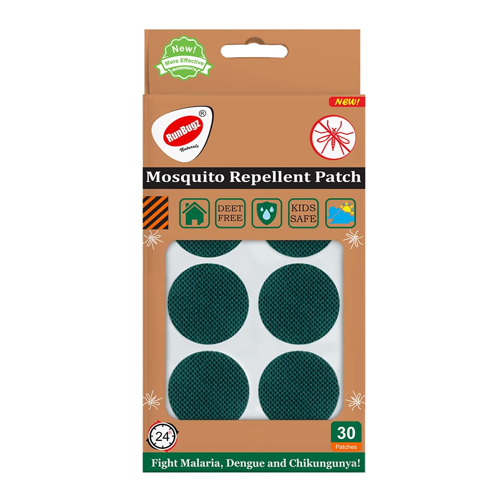 Natural Mosquito Patches for Baby, Adults|12-Hour Protection| DEET-Free, Citronella & Lemongrass Oil| Protects from Dengue, Chikungunya & Malaria (30 Patches, Green)-image-36