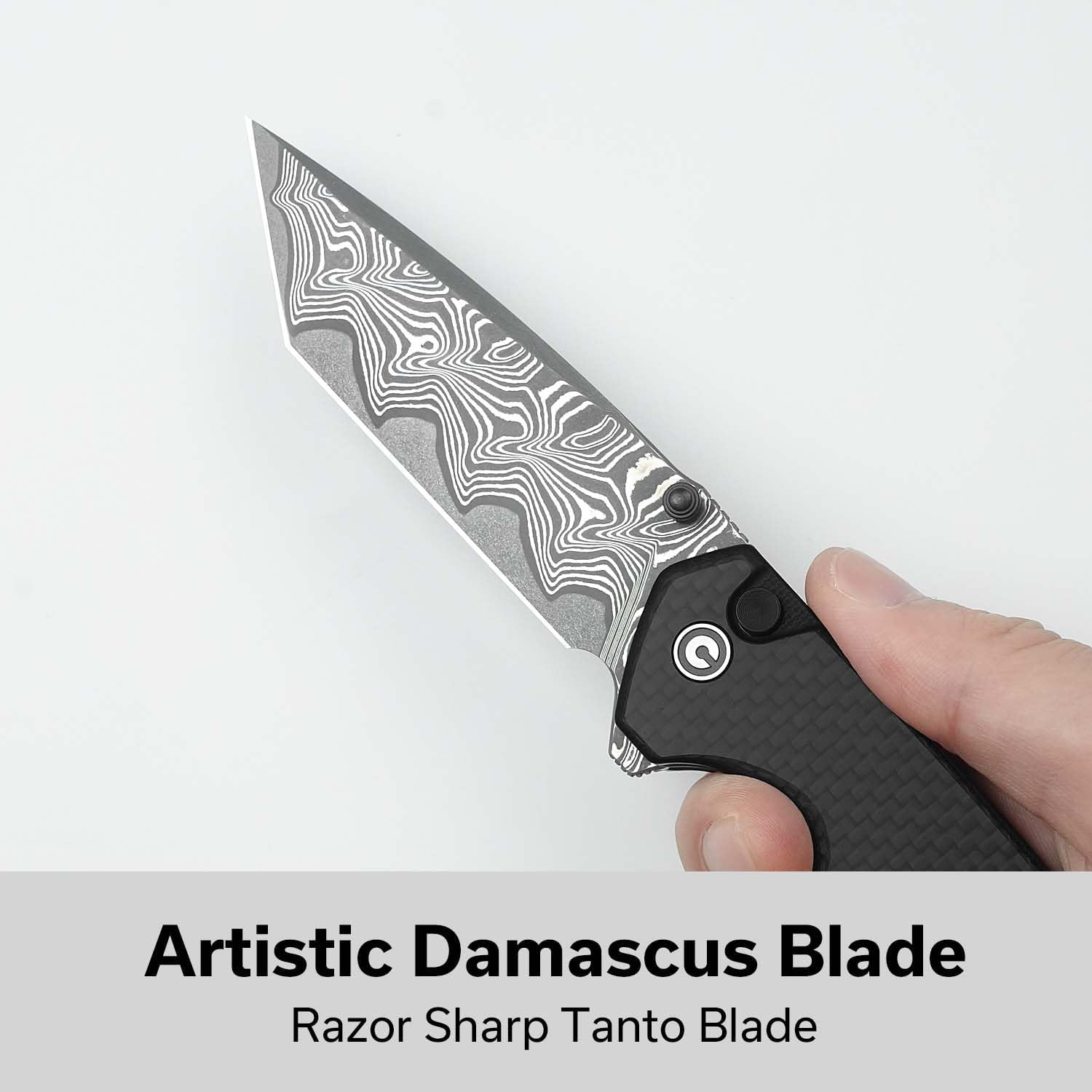 CIVIVI Button Lock Brazen Bundled with Mini Elementum Pocket Knife