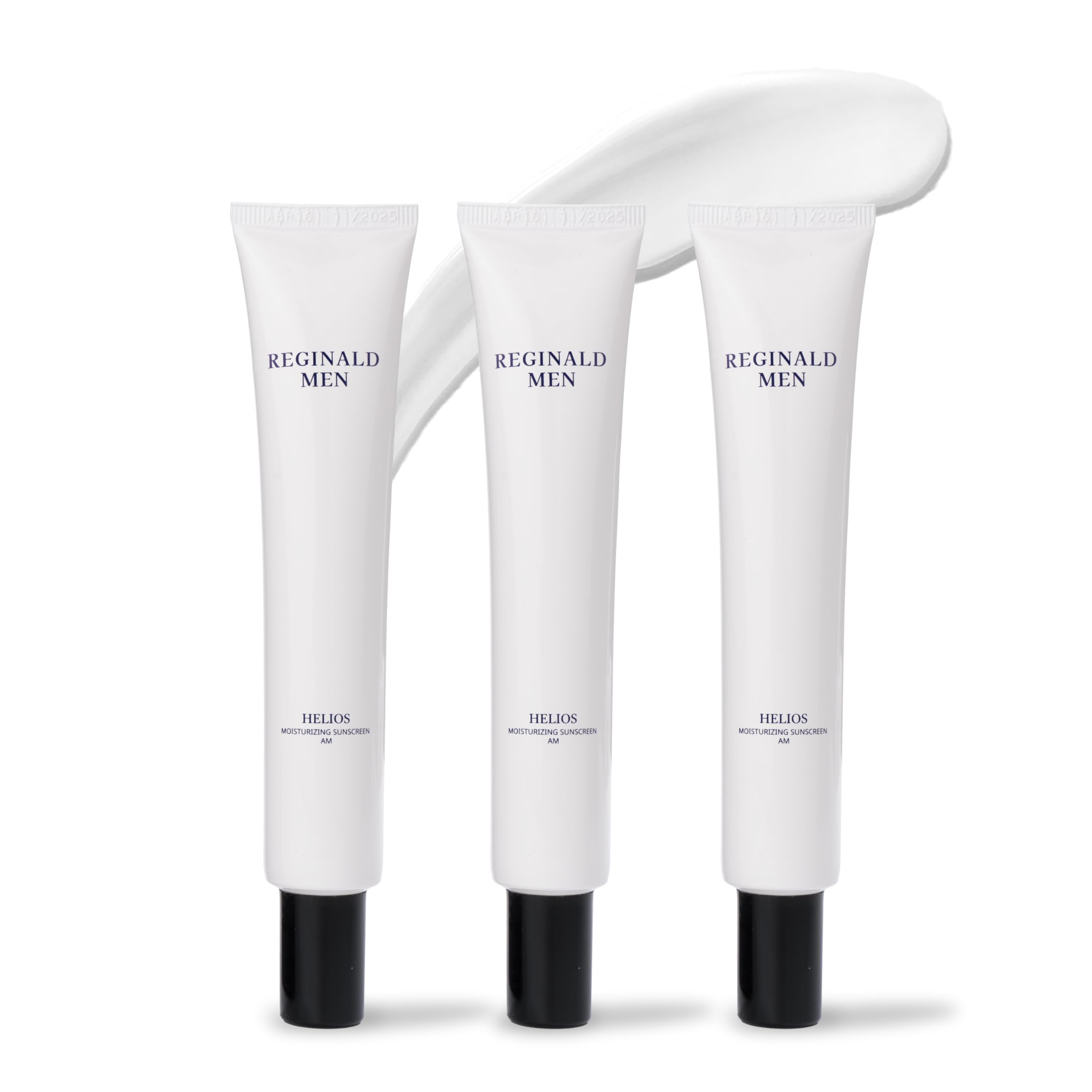 Reginald Men SPF 50+ PA++++ Sunscreen (150g) | In-Vivo Tested | Broad Spectrum UVA/UVB Protection | Brightening & Hydrating | Lightweight, Oil-Free & Non-Sticky | Daily Sun Protection for Men (Pack of 3,50g x 3)