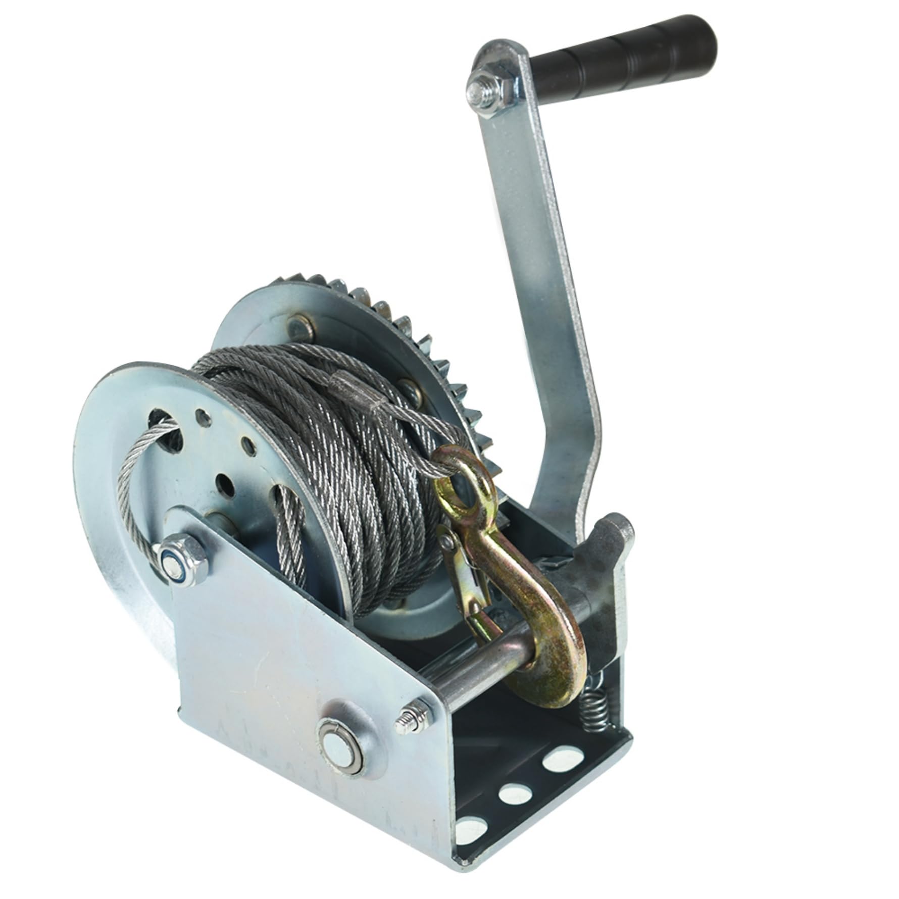 munirater 1Pc Silvery High Carbon Steel Winch Replacement for 1200 lbs Winch with 4.0mm - 10m Rope