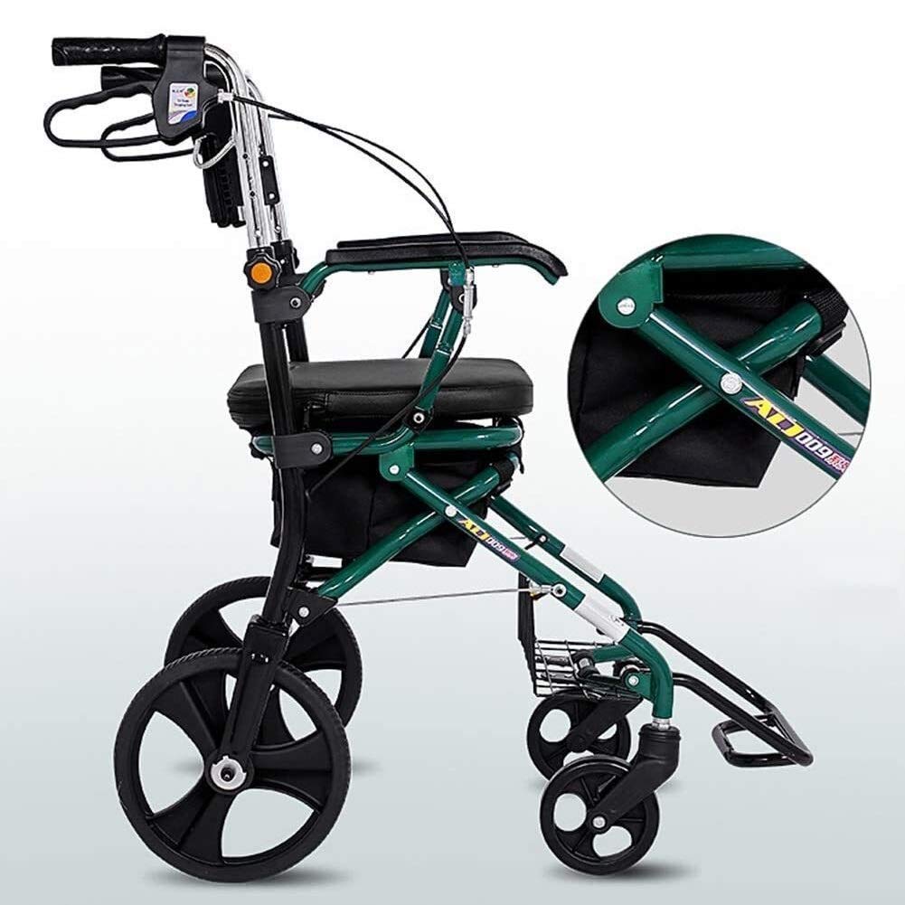 rama do chodzenia standardowy chodzik rollator składany rollator chodzik na kółkach z siedziskiem i torbą - pomoc w poruszaniu się dla dorosłych starszych osób starszych i niepełnosprawnych -